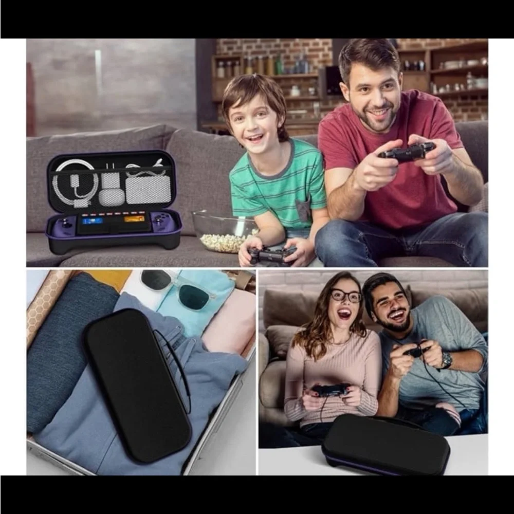 Lenovo Legion Go S/ROG XBOX ALLY X STORAGE Case-Black and Purple